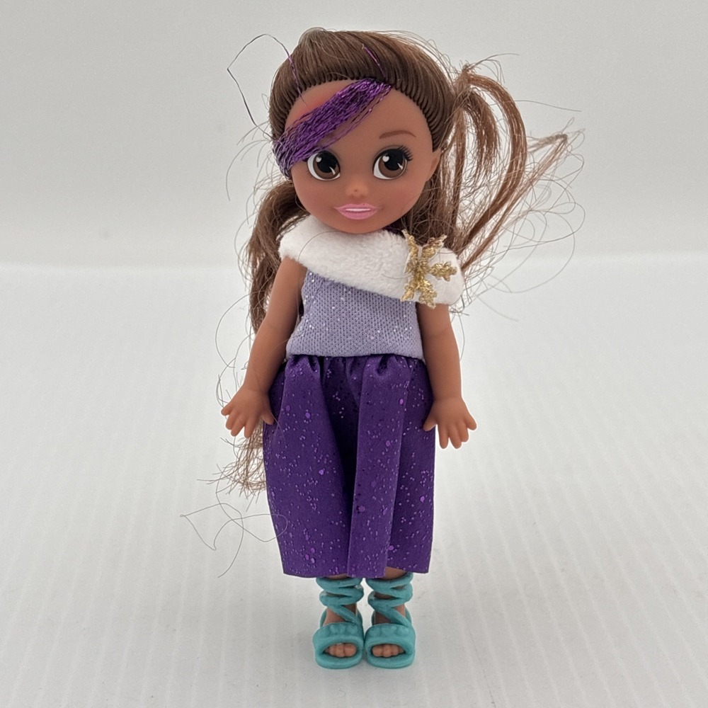 ZURU SPARKLE GIRLZ WINTER PRINCESS MINI DOLL Loose Brunette